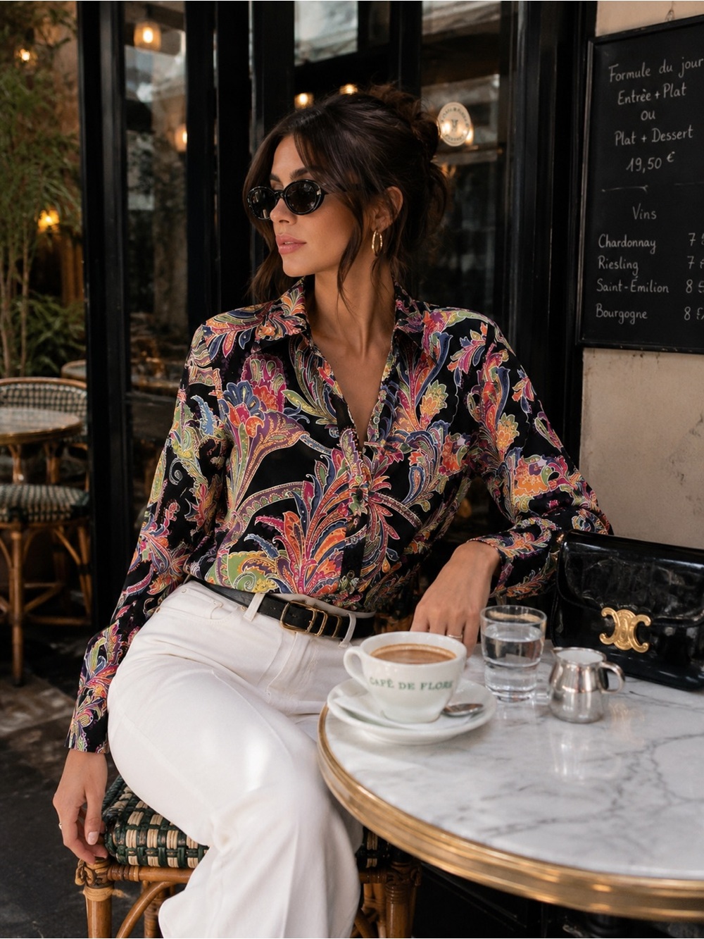 Lauren Ralph Lauren Paisley Print Button Down Blouse Quiet Luxury Preppy